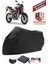 Aprilia Shiver 900 Branda Siyah Motosiket Brandası Motor Örtüsü Çadır Su Geçirmez Motosiklet Kılıfı Motor Brandası,lastikli,taşıma Torbalı 1