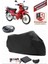 Asya As 100-7 Turkcub Branda Siyah Arka Çanta Uyumlu(Topcase) Motosiket Brandası Motor Örtüsü Çadır Su Geçirmez Motosiklet Kılıfı Motor Brandası,lastikli,taşıma Torbalı 1