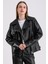 Billie Kadın Deri Biker Ceket 3