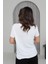 Kadın Yuvarlak Yaka Kol Etek Lazer Kesim Modal T-Shirt 3
