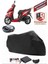 Mondial 125 Elegante Branda Siyah Arka Çanta Uyumlu(Topcase) Motosiket Brandası Motor Örtüsü Çadır Su Geçirmez Motosiklet Kılıfı Motor Brandası,lastikli,taşıma Torbalı 1
