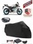 Yamaha Yzf R25 Abs Branda Siyah Arka Çanta Uyumlu(Topcase) Motosiket Brandası Motor Örtüsü Çadır Su Geçirmez Motosiklet Kılıfı Motor Brandası,lastikli,taşıma Torbalı 1