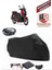 Yamaha X-Max 125 Abs Branda Siyah Arka Çanta Uyumlu(Topcase) Motosiket Brandası Motor Örtüsü Çadır Su Geçirmez Motosiklet Kılıfı Motor Brandası,lastikli,taşıma Torbalı 1