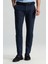 Saf Pamuk Lacivert Regular Fit Chino Pantolon 1