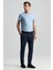 Saf Pamuk Lacivert Regular Fit Chino Pantolon 2