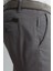 Saf Pamuk Orta Gri Regular Fit Chino Pantolon 4
