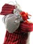 Çizgili Kadife Noel Baba Kırmızı 30 cm 5