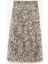 Standart Bel Desenli Pileli Midi Şifon Etek 6WAK70083UW 3