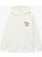 Üç Iplik Şardonlu Arkası Baskılı Kapüşonlu Oversize Sweatshirt 1