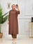 Kadın Tesettür 3'lü Takım, Içlik Tunik & Pantolon & Abaya 1