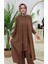 Kadın Tesettür 3'lü Takım, Içlik Tunik & Pantolon & Abaya 2