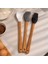 Daily - 3'lü Bambu Saplı Silikon Spatula Seti 21 cm Mutfak Seti Kaşık Spatula Seti 1