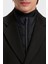 Yün Karışımlı Su Itici Slim Fit Çıkarılabilir Yaka Uzun Kaban Erkek Kaban 50551117 001 4