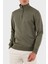 Pamuklu Regular Fit Yarım Fermuarlı Dik Yaka Sweat Erkek Sweat 50468926 342 3