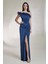 Abiye Elbise 9100-İNDIGO 2