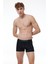 Erkek Siyah Desenli 6 Lı Premium Collection Modal Boxer 6M252 3