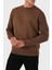 Logolu % 100 Pamuk Regular Fit Bisiklet Yaka Kazak Erkek Kazak 50543136 217 5