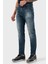 Streç Pamuklu Regular Fit Normal Bel Düz Paça Jeans Erkek Kot Pantolon 50544609 413 4