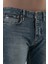 Streç Pamuklu Slim Fit Düşük Bel Dar Paça Jeans Erkek Kot Pantolon EM000668 AF14297 MB002 5