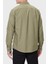 Logolu % 100 Pamuk Slim Fit Düğmeli Yaka Gömlek Erkek Gömlek 50544917 314 3