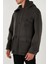 Yün ve Kaşmir Karışımlı Regular Fit Kapüşonlu Mont Erkek Mont EM003183 AF18229 U8112 6