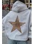 Leopar Stars Sırt Yıldız Baskılı Içi Pamuklu Unisex Sweatshirt 1