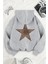 Leopar Stars Sırt Yıldız Baskılı Içi Pamuklu Unisex Sweatshirt 3