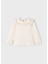 Krem Kız Çocuk Fırfırlı Yaka Bluz 4134 1