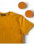 Regular Fit Bisiklet Yaka %100 Pamuk Kısa Kol Unisex Basic Sarı Tişört 6