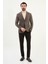 Ekoseli Slim Fit Mono Yaka Yün Erkek Ceket 3