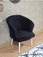 Tekli Teddy Beyaz Boyalı Sivriltme Ayak Çay Seti Koltuk Tekli Berjer , Balkon, Salon, Ofis Siyah Renk 40,5 Boyut/ebat 1