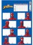 Okul Etiketi Spider Man Ders Programlı 3 LÜ 220130-6 1