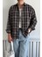 Erkek Oversize %100 Pamuk Ekose Gömlek 1