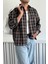 Erkek Oversize %100 Pamuk Ekose Gömlek 2