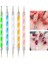 Jel Tırnak Resim Nail Art Tırnak Süsleme Makyaj Için Boyama Fırça Seti Dot Kalem Set (Süs Hediyeli) 3