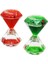 Renkli Sulu Elmas Şekil Kum Saati Mika Kristal Plastik 2pcs Balıklı (4915) 1