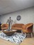Teddy Takım Beyaz Boyalı Sivriltme Ayak Çay Seti Koltuk - Berjer , Balkon, Salon, Ofis Kiremit Renk 40 x 125 Boyut/ebat 4