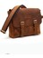DESIGN01 Hakiki Eskitme Deri Kahve - Taba Unisex Postacı Çanta 1