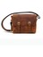 DESIGN01 Hakiki Eskitme Deri Kahve - Taba Unisex Postacı Çanta 3