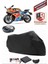 Cf Moto 450SR Branda Siyah Arka Çanta Uyumlu(Topcase) Motosiket Brandası Motor Örtüsü Çadır Su Geçirmez Motosiklet Kılıfı Motor Brandası,lastikli,taşıma Torbalı 1