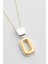 Novara 18 Ayar Sarı ve Beyaz Altın Kaplama 44 cm Gümüş Kolye 5