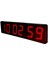 Wifi Senkronize Saniyeli Dijital LED Duvar ve Masa Saat Derece – Otomatik Internet Saat Ayarlı, Kırmızı Led, 15X50 cm 1