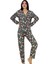 Yılbaşı Düğmeli Kışlık Pijama Takım 3