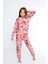 Pembe Çocuk Tıraşlı Polar Kalın Ev Tipi Pijama Takımı | 5,6,7,8,9,10 Yaş 1