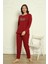 Kışlık Fitilli Interlok Pijama Takım 3