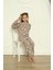 Kışlık Yıldızlı Çocuk Polar Pijama Takım 2