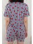 Yazlık Desenli Loose Crop Şortlu Pijama Takım 4