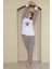 Yıldız Desenli Wellsoft Uzun Kollu Kışlık Kadın Pijama Takımı 2