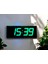 Wifi Senkronize Dijital LED Duvar ve Masa Saat Derece – Otomatik Internet Saat Ayarlı, Yeşil Led, 16X40 cm 1
