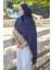 Mor Ed Scarf Welness Monogram Desen Şal 2